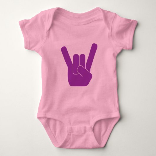 Das Felsen-Zeichen Baby Strampler (Vorderseite)