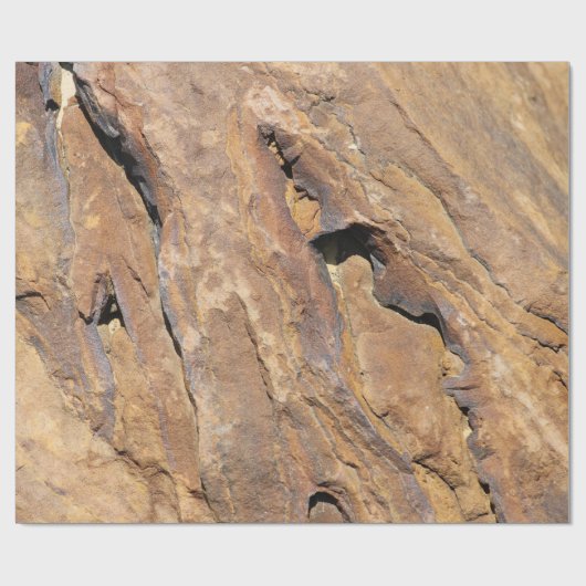 Das Felsenklettern Geschenkpapier (Flach)