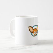 Das Fennec Fox Emblem Kaffeetasse (Vorderseite Links)
