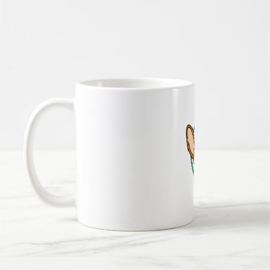 Das Fennec Fox Emblem Kaffeetasse (Links)