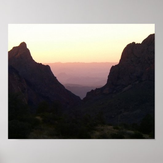 Das Fenster bei Sonnenuntergang, der Big Bend Nati Poster (Vorne)