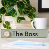 Das Fenster "Boss desk Name" Namensplakette