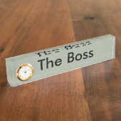 Das Fenster "Boss desk Name" Namensplakette (Seite)