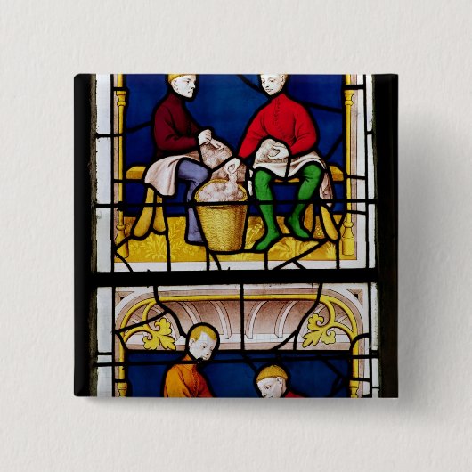 Das Fenster des Stoff-Kaufmannes Button (Vorderseite)