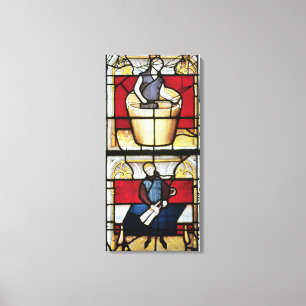 Das Fenster des Stoff-Kaufmannes Leinwanddruck