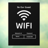 Das Fenster "Gast Wifi Password" Fensteraufkleber (Blatt 3)