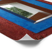 Das Fenster in Riviera Maya, Mexiko Poster (Ecke)