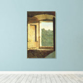 Das Fenster (Öl auf Leinwand) Leinwanddruck (Insitu (Holzboden))