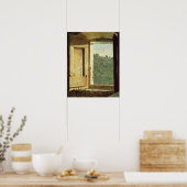 Das Fenster (Öl auf Leinwand) Poster (Küche)