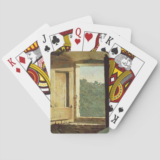 Das Fenster (Öl auf Leinwand) Spielkarten (Rückseite)