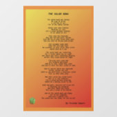 Das Fenster "Salad Bowl" Fensteraufkleber (Blatt)