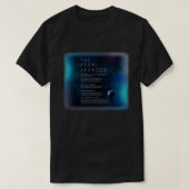 Das Fermi-Paradoxon, wo alle sind T-Shirt (Design vorne)