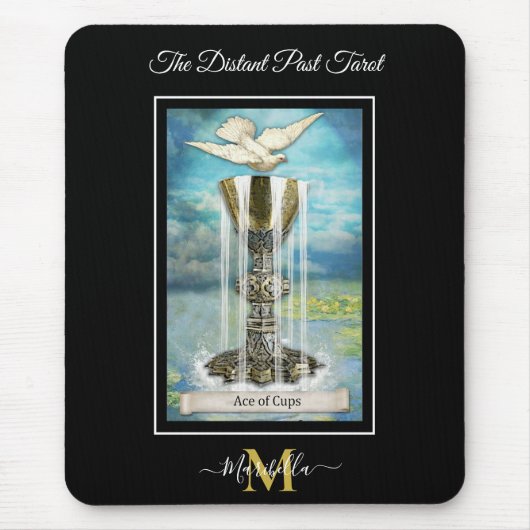 Das ferne Tarot-Deck-As des Cups-Monogramms Mousepad (Vorne)