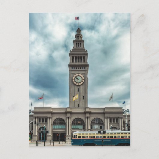 Das Ferry Building, San Francisco Postkarte (Vorderseite)