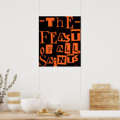 Das Fest aller Heiligen Katholische Hallo aller He Poster (Küche)