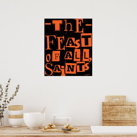 Das Fest aller Heiligen Katholische Hallo aller He Poster (Küche)