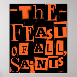 Das Fest aller Heiligen Katholische Hallo aller He Poster