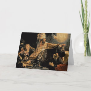 Das Fest c.1636-38 des Belshazzars Karte