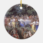 Das Fest der Götter (Öl auf Leinwand) Keramik Ornament (Hinten)