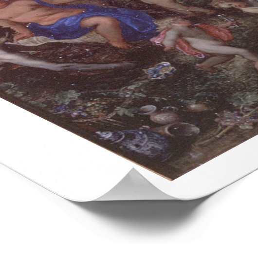 Das Fest der Götter (Öl auf Leinwand) Poster (Ecke)