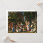 Das Fest der Götter (von Giovanni Bellini) Karte (Vorderseite/Rückseite Beispiel)