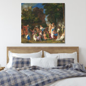 Das Fest der Götter (von Giovanni Bellini) Leinwanddruck (Insitu (Schlafzimmer))
