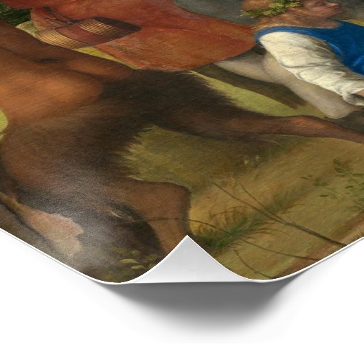 Das Fest der Götter (von Giovanni Bellini) Poster (Ecke)