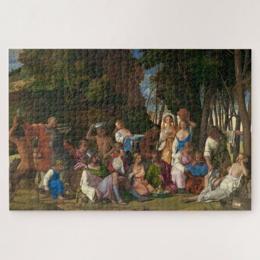 Das Fest der Götter (von Giovanni Bellini) Puzzle (Horizontal)