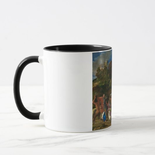 Das Fest der Götter (von Giovanni Bellini) Tasse (Links)