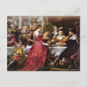 Das Fest Der Herododes Von Rubens Peter Paul Postkarte