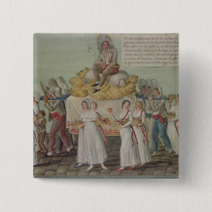 Das Fest der Landwirtschaft im Jahre 1796 in Paris Button