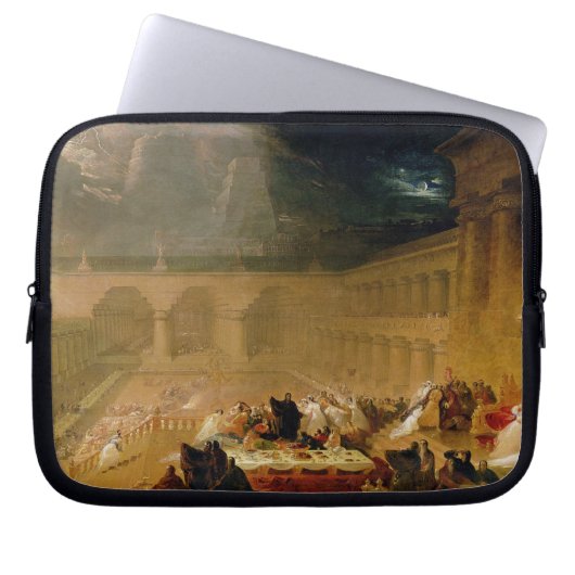 Das Fest des Belshazzars (Öl auf Leinwand) Laptopschutzhülle (Vorderseite)