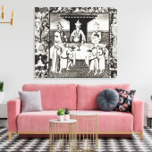 Das Fest des Großen Khans Leinwanddruck (Insitu (Wohnzimmer))