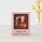 Das Fest des hl. Joan des Arc Segings Karte (Gelbe Blume)