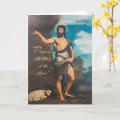 Das Fest des Johannes des Taufers bereitet den Weg Karte (Gelbe Blume)