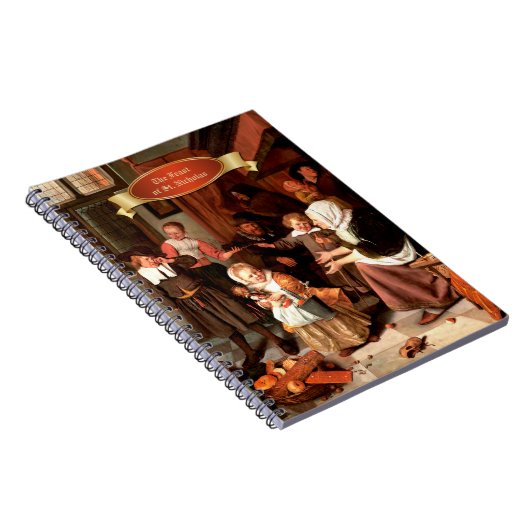 Das Fest des Nikolaus. Fine Art Gift Notebooks Notizblock (Rechte Seite)