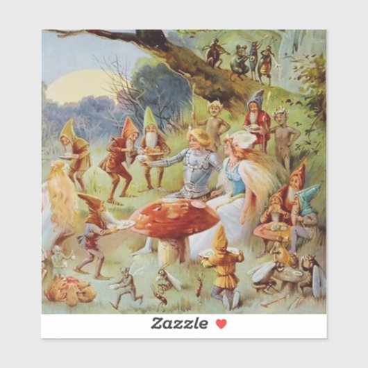 „Das Fest“ Feen Kunst Von E S Hardy Aufkleber (Blatt)