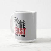 Das Fest und das Wenigste davon segnen Kaffeetasse (Vorderseite Links)