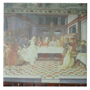 Das Fest von Herod, vom Zyklus der Leben von Fliese