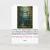 Das festgehaltene Glas der heiligen Stadt mit Tiff Karte (Rückseite)