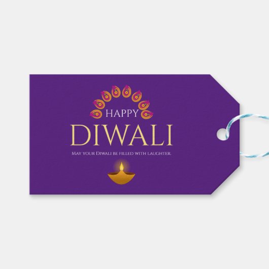 Das Festival des Lichts Diwali Hindu Geschenkanhänger (Vorderseite (Horizontal))