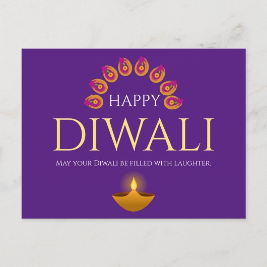 Das Festival des Lichts Diwali Hindu Postkarte (Vorderseite)