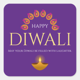 Das Festival des Lichts Diwali Hindu Quadratischer Aufkleber