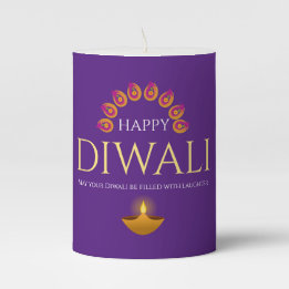 Das Festival des Lichts Diwali Hindu Stumpenkerze