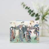 Das Festival des neuen Jahres, Feiertagspostkarte (Stehend Vorderseite)