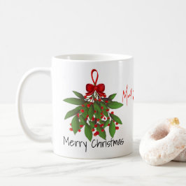 Das festliche Rote trifft mich unter dem Mistleton Kaffeetasse