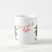 Das festliche Rote trifft mich unter dem Mistleton Kaffeetasse (Mittel)