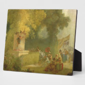 Das Fete at Saint-Cloud, Detail der Puppet-Show Fotoplatte (Seite)