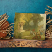 Das Fete at Saint-Cloud, Detail der Puppet-Show Fotoplatte (Seite)