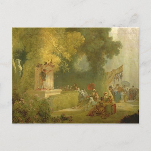 Das Fete at Saint-Cloud, Detail der Puppet-Show Postkarte (Vorderseite)